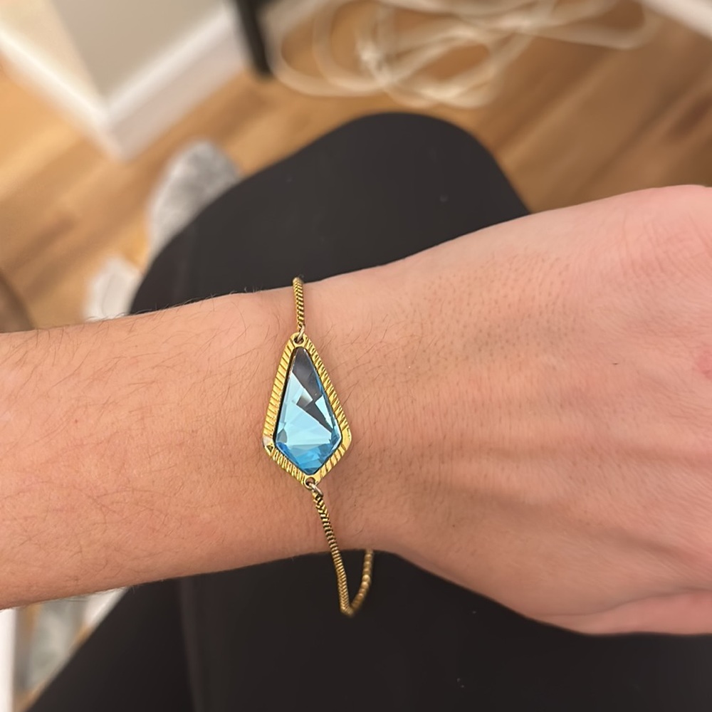 Blue crystal bracelet